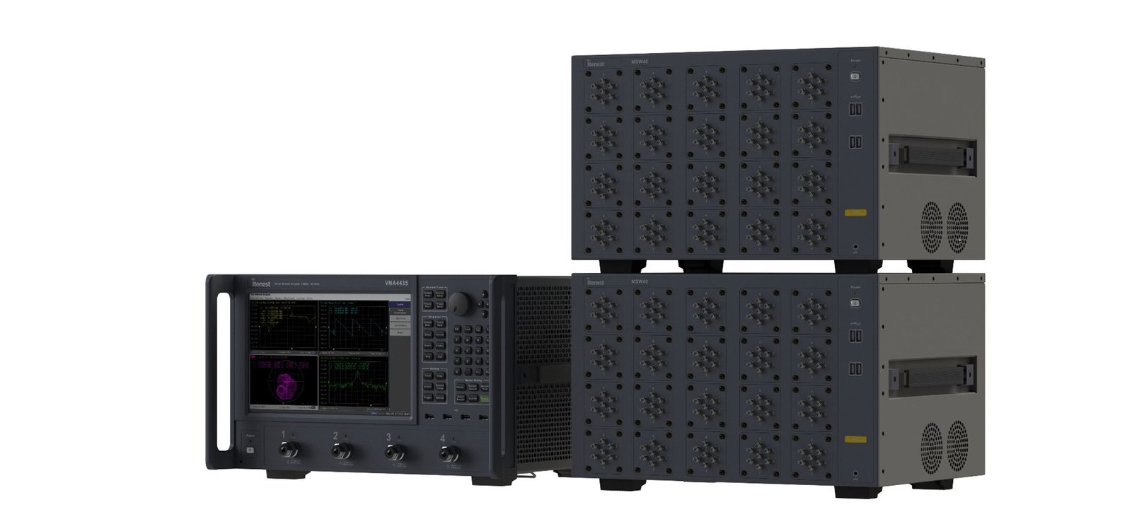 Shoufei Spectrum vector network analyzer with matrix switch test system